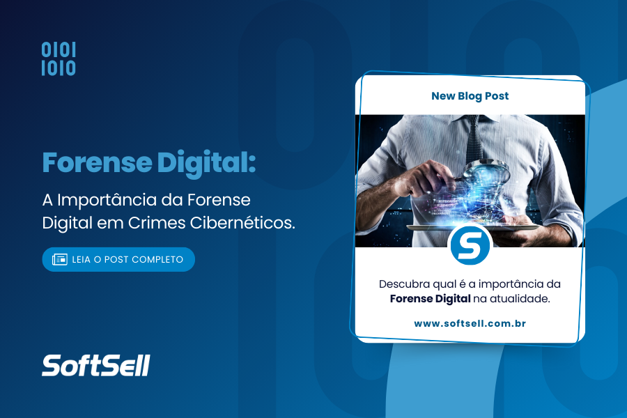 Capa para artigo sobre forense digital para análise e identificação de crimes cibernéticos. Leia o artigo completo.
